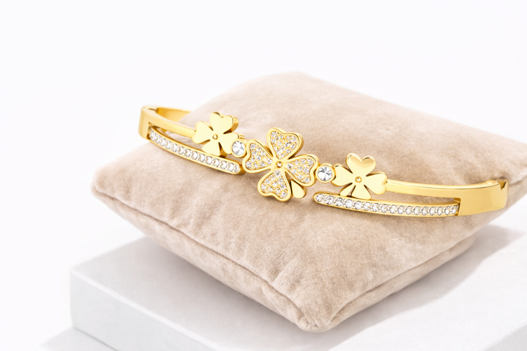 Golden Blossom Bangle