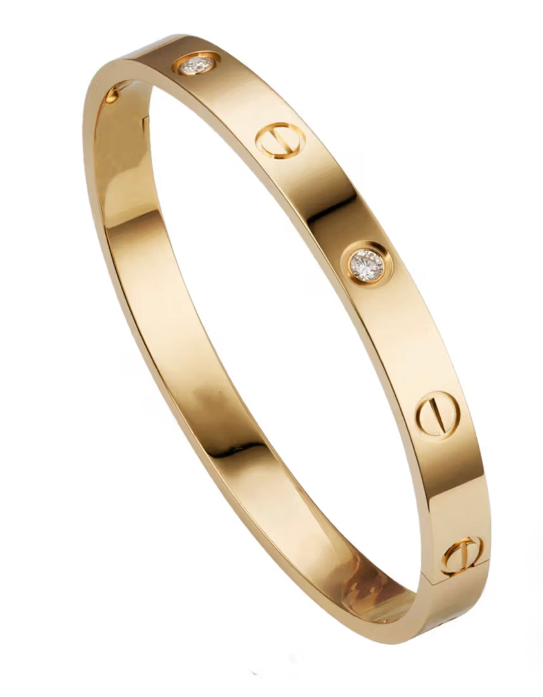 Gold Icon Screw Bangle