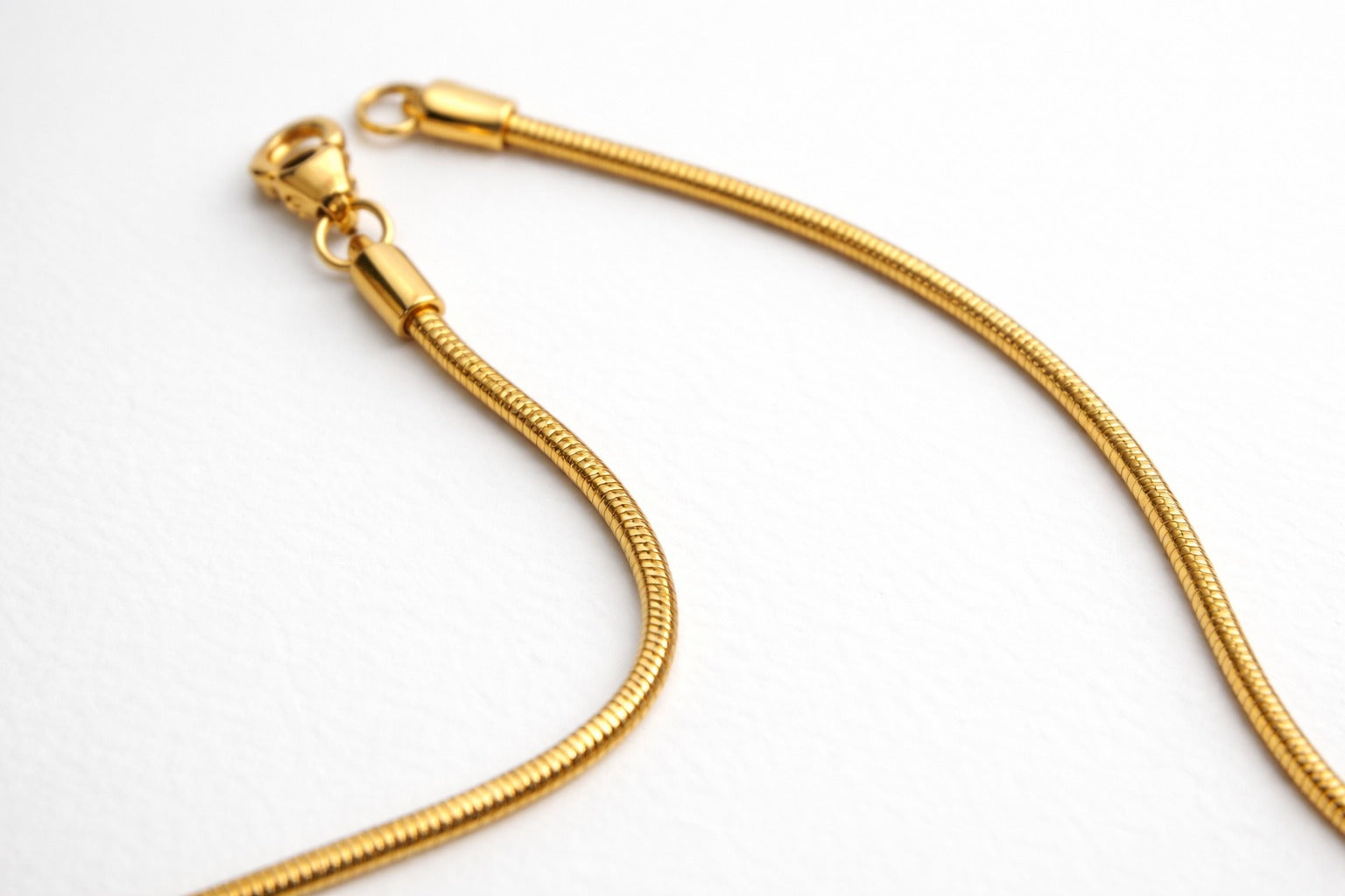 Timeless Gold Snake Chain Necklace(2Mm)