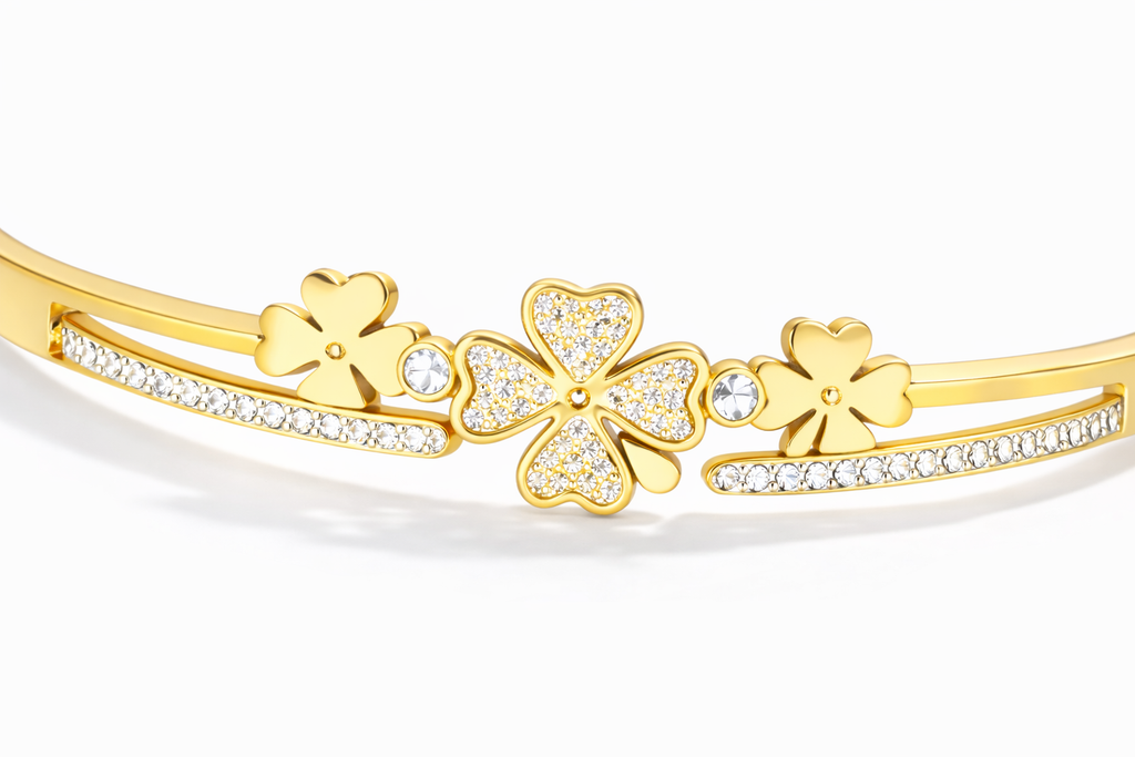 Golden Blossom Bangle