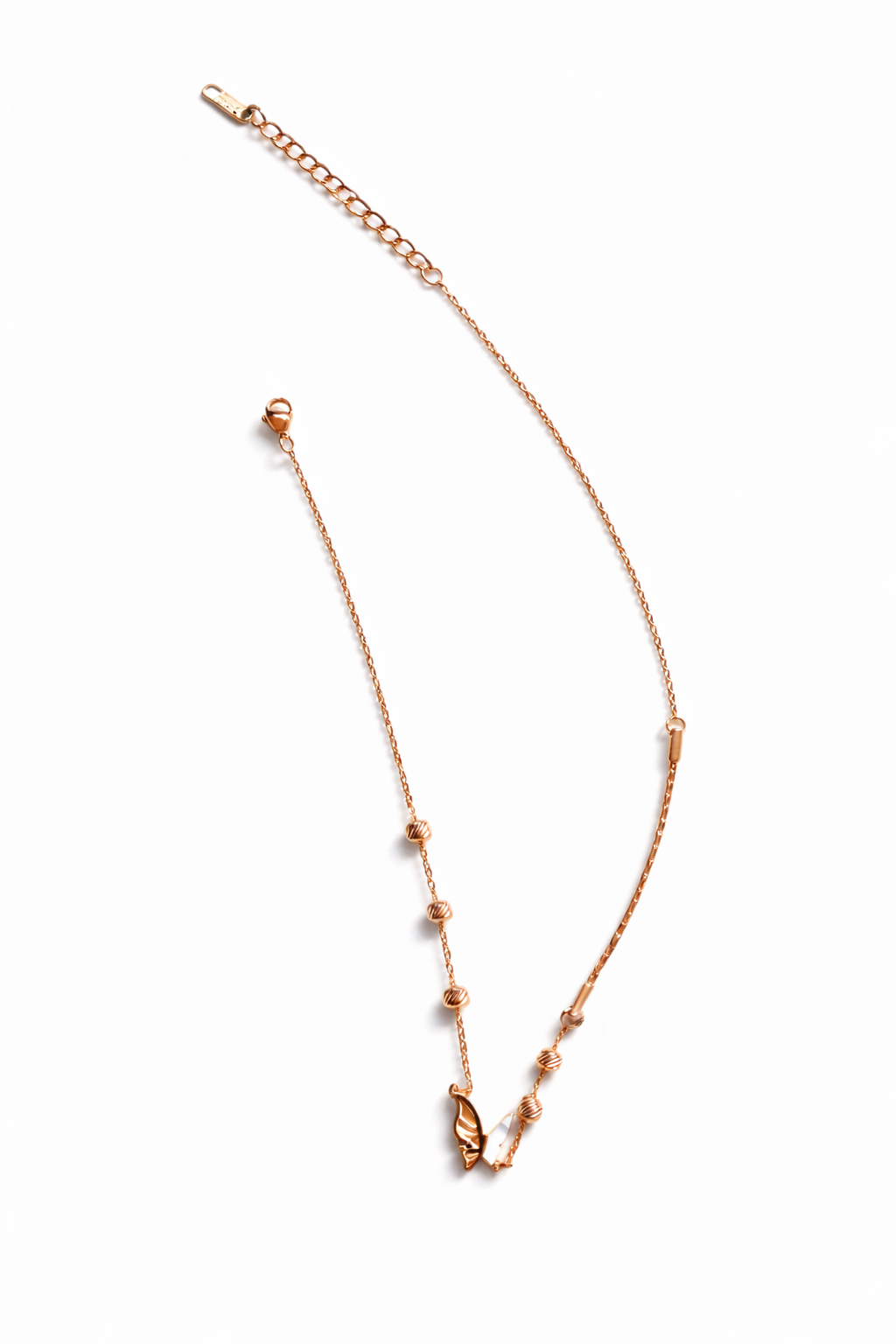 Rosewing Butterfly Bead Necklace