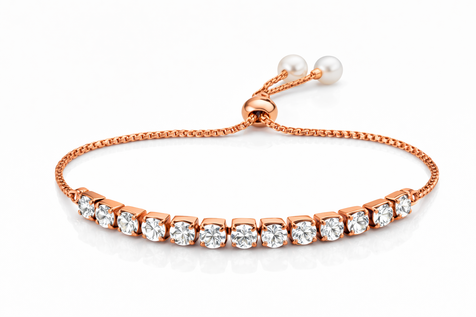 Rose Glow Crystal Bracelet